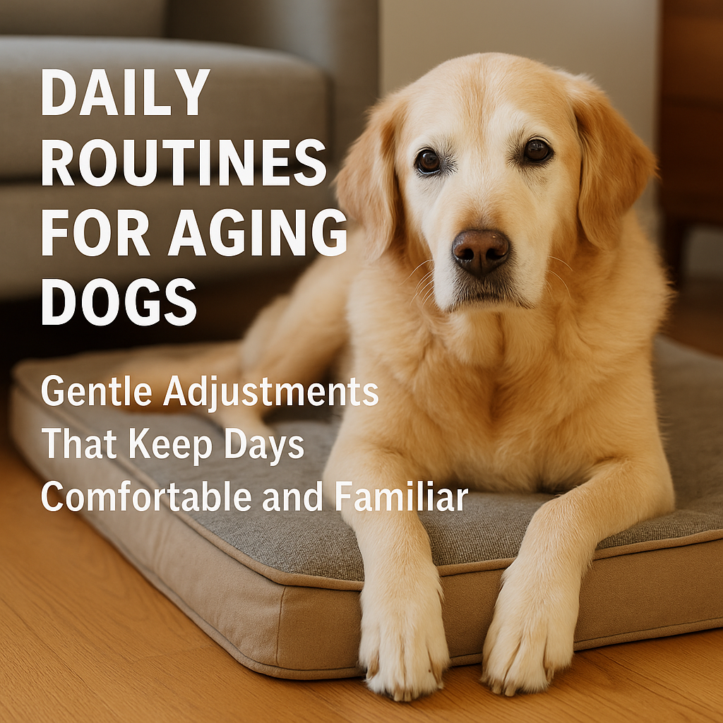 daily routine guide for older dogs