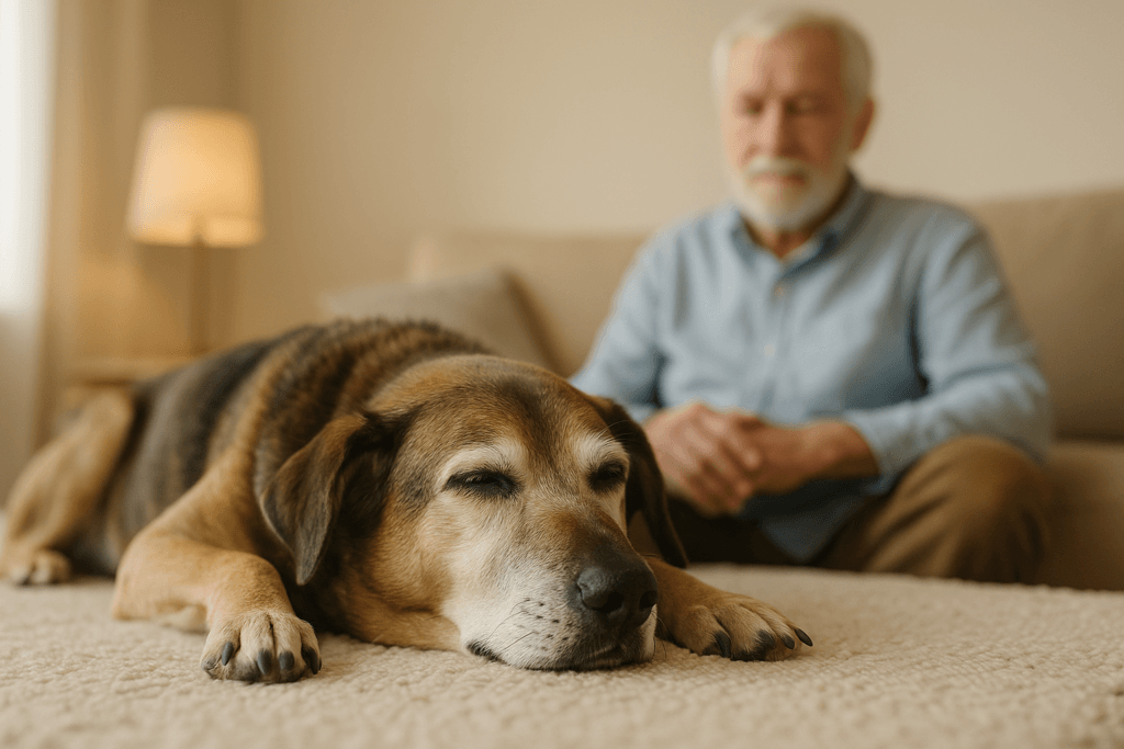 when its time to take your older dog to the vet