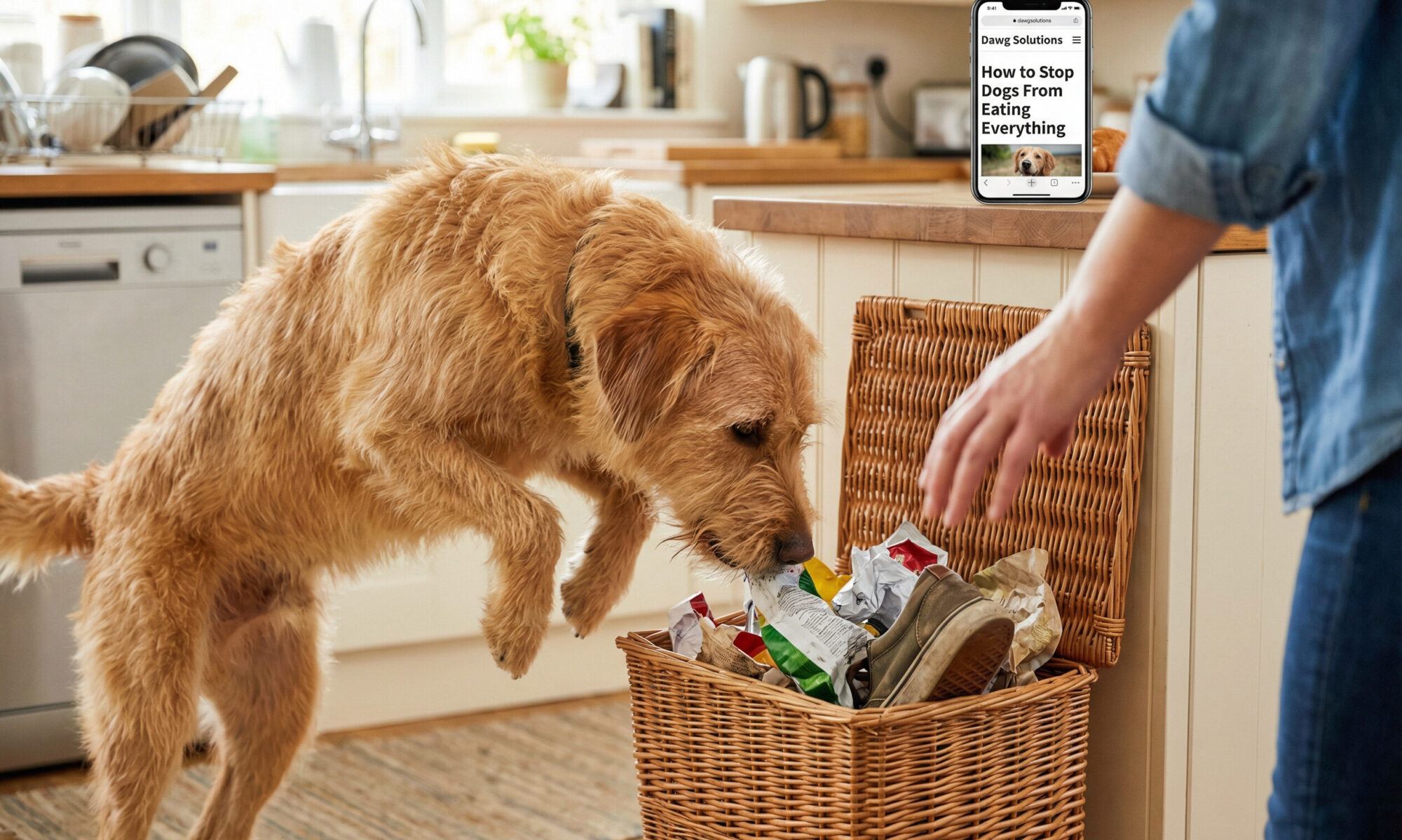 how to stop dogs from eating everything