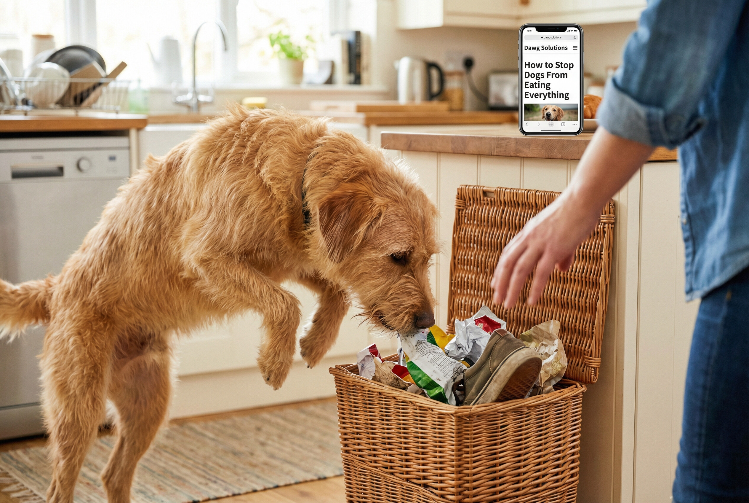 how to stop dogs from eating everything