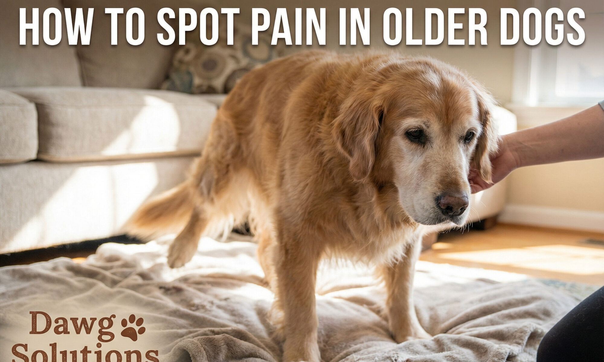 how to spot pain in older dogs