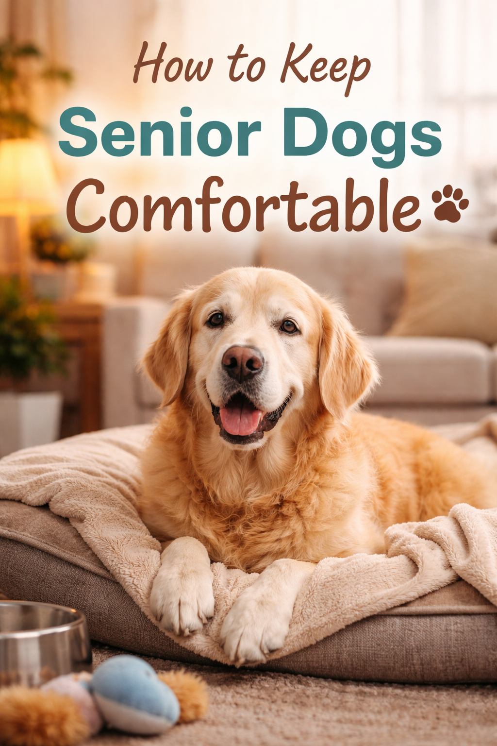 how to keep senior dogs comfortable