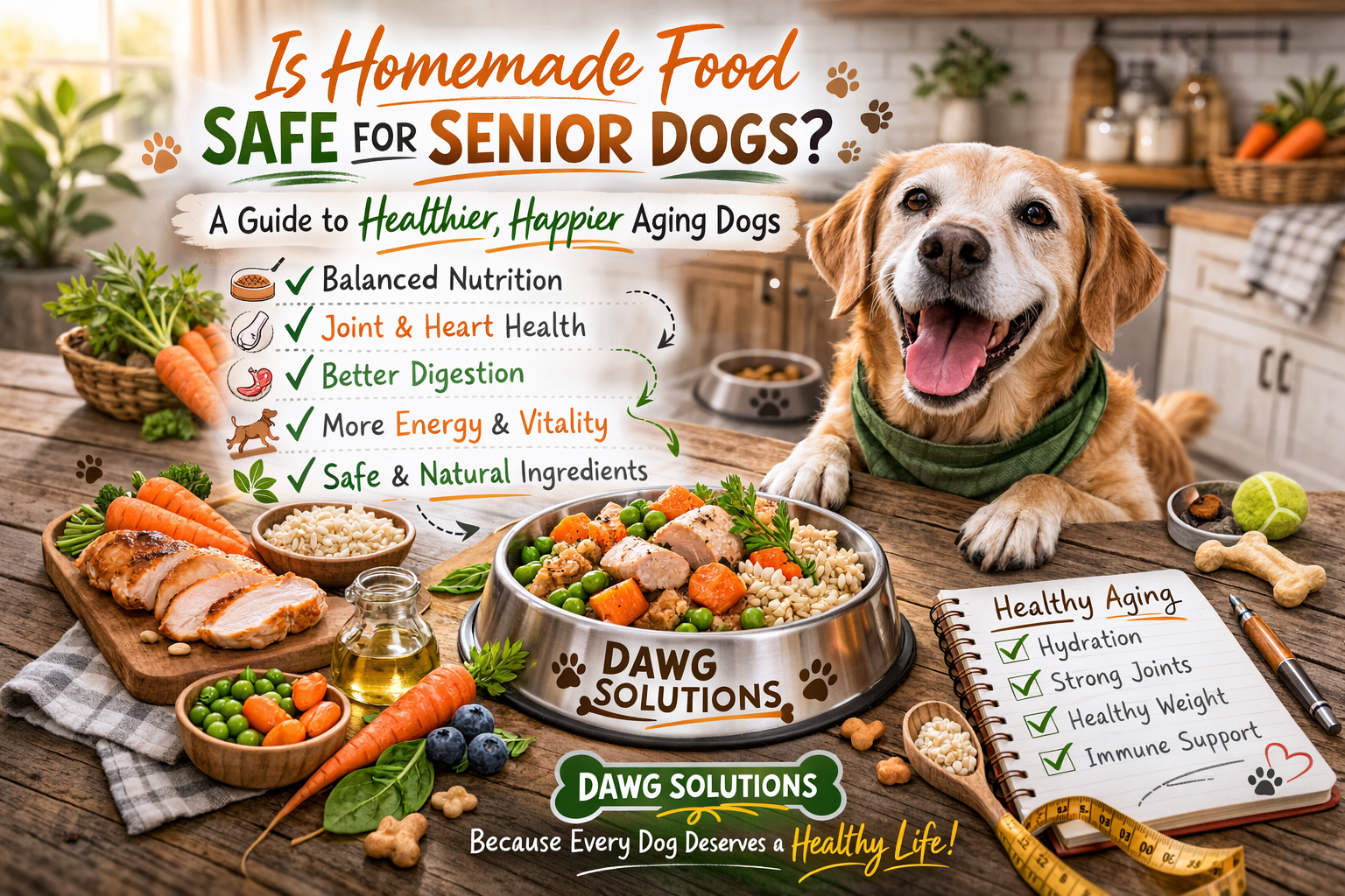 is homemade food safe for senior dogs