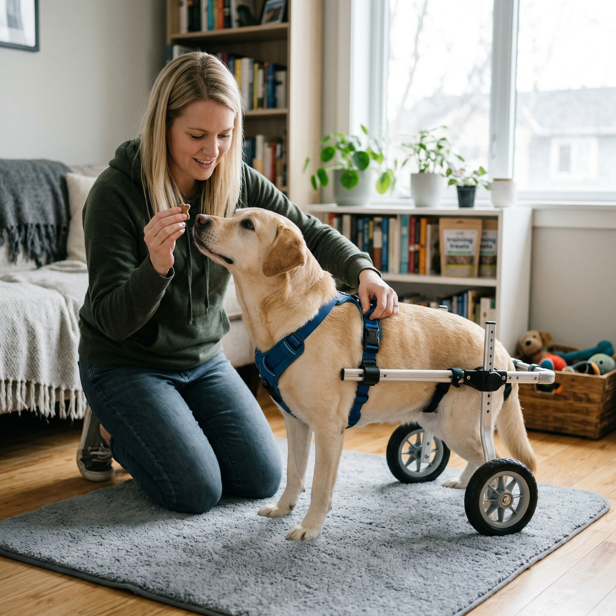 how to train your dog to use mobiility aids